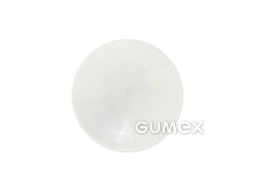 Silikonová čisticí koule pro prosévací zařízení, průměr 25mm, FDA, 40°ShA, VMQ, -50°C/+200°C, transparentní bílá